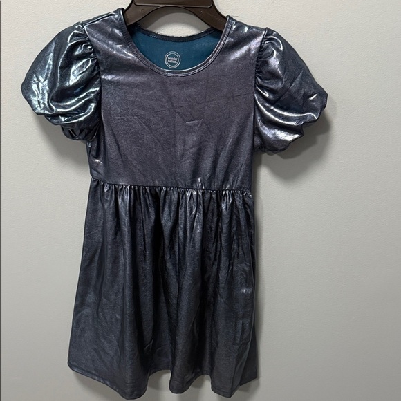 wonder nation Other - Wonder Nation Metallic Blue Kids Casual Dress